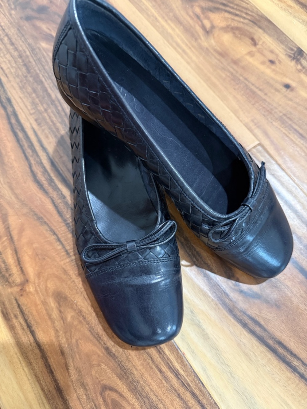 Bass navy Ballet Flats with Bow